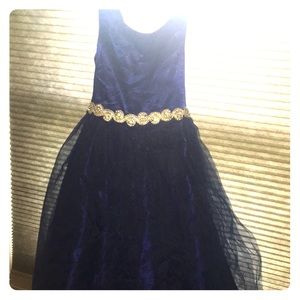 Navy gem dress